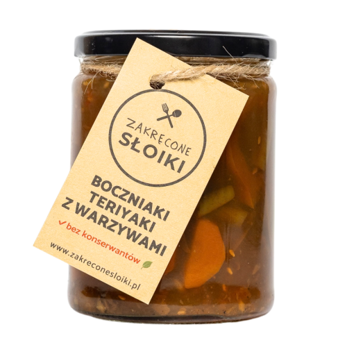 Boczniaki z warzywami w sosie teriyaki (wegańskie)