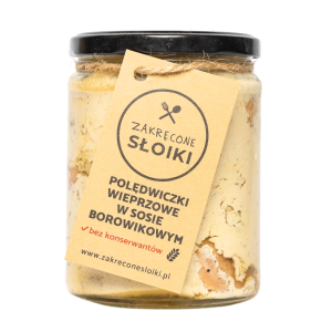 Polędwiczki wieprzowe w sosie borowikowym